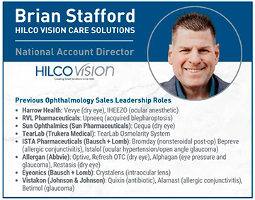 Eyecare Sales Leader Brings Wealth of Ophthalmology Brand Experience to Hilco Vision Care Solutions